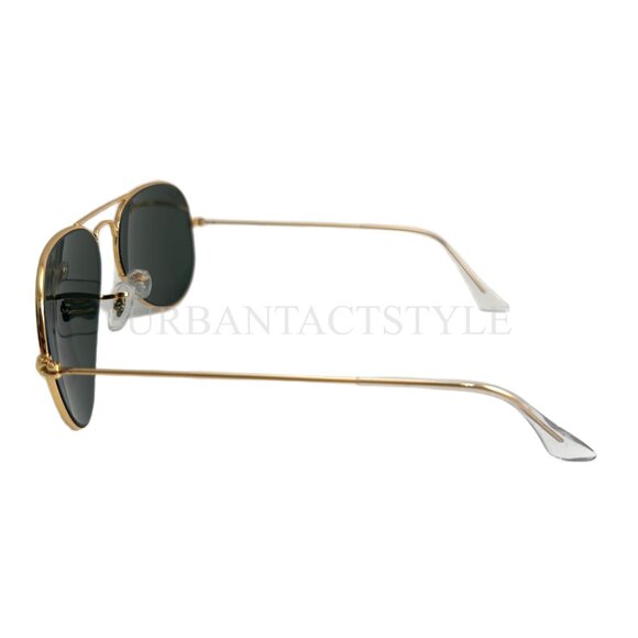 New Ray-Ban Aviator Sunglasses CLASSIC GREEN G-15 Lens - RB3025 - 58mm Standard - Picture 5 of 9